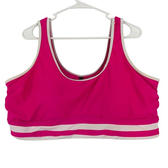 Torrid Bikini Top Women's Plus 3 Wireless Color Banding Scoop Bikini Top - Picture 2 of 9